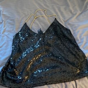 Dressy sequin shirt top